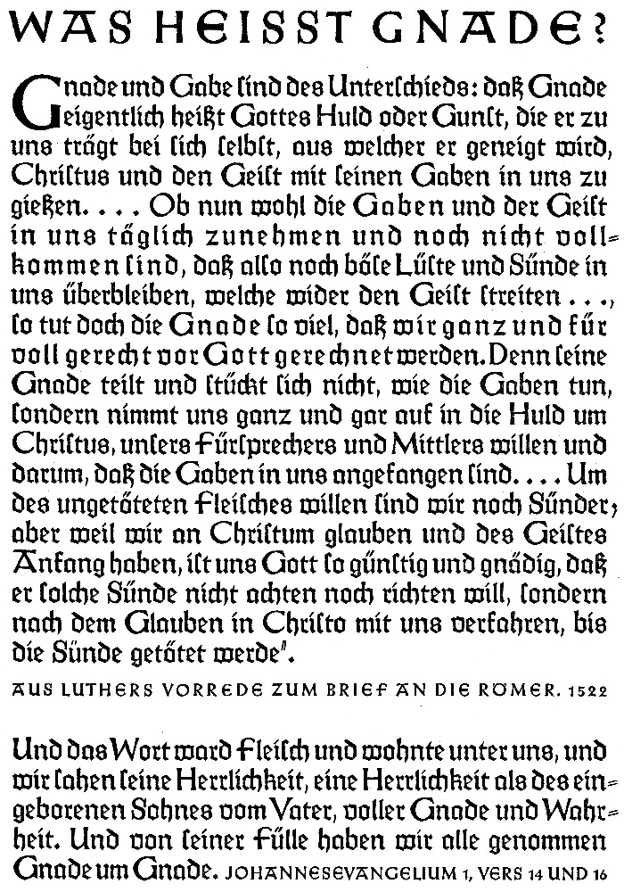 Was heisst Gnade