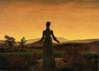 Frau in der Morgensonne